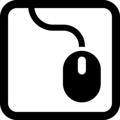 Mousepad And Mouse Outline Svg Vector, Free Vectors File